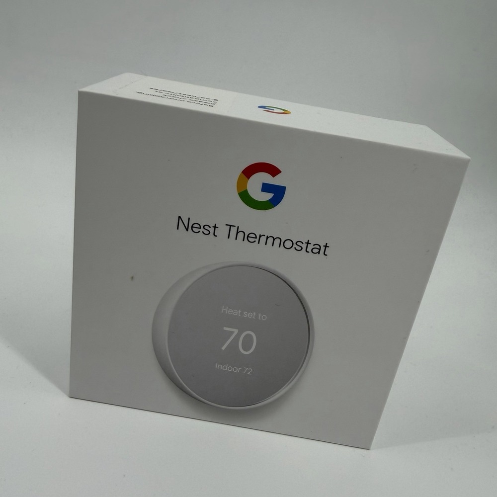 Google Nest Smart Thermostat, Snow -‎ GA01334-US NEW Open Box